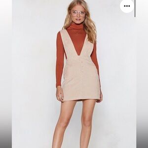 Nasty Gal Dress Size 4 Over the Top Pinafore Mini Dress